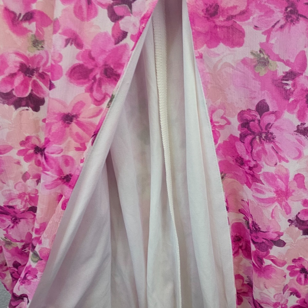 Crystal Doll Dress‎ Womens 9 Pink Floral Maxi Y2K Cottagecore HOCO Coquette - Picture 13 of 16